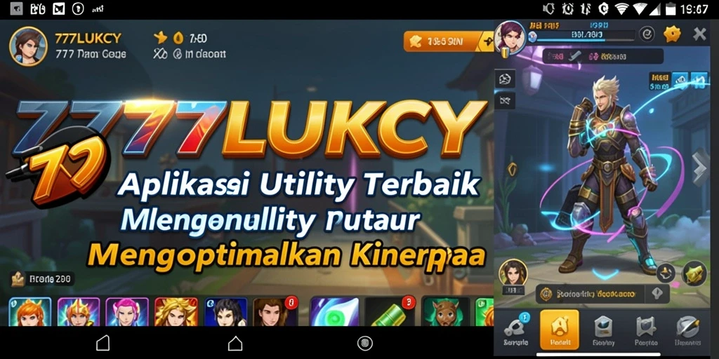 Tampilan antarmuka utama 777LUKCY yang user-friendly dan informatif.