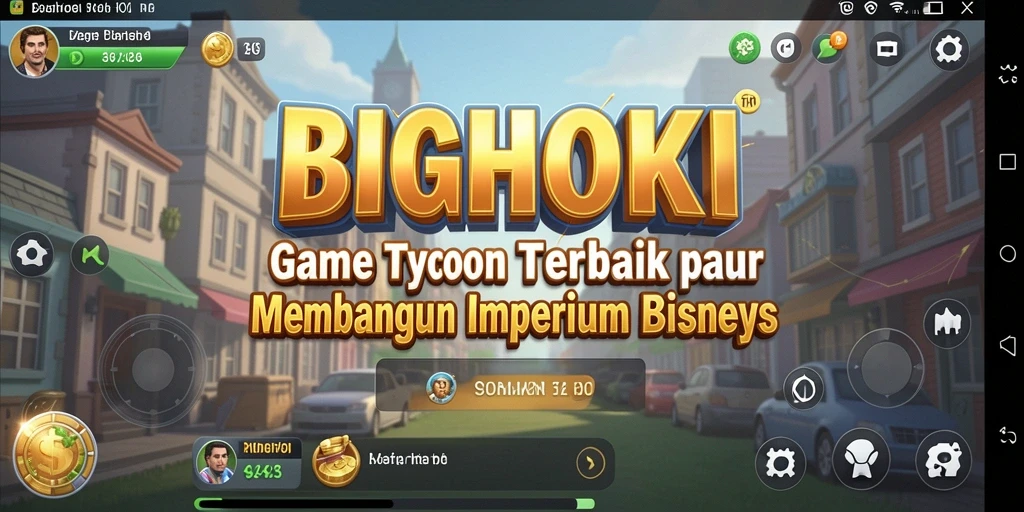 Screenshot gameplay Tycoon BIGHOKI menampilkan aktivitas bisnis menarik.