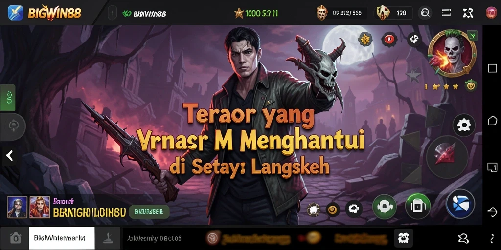 Screenshot BIGWIN88 menampilkan saat pemain menjelajahi ruangan gelap yang angker.