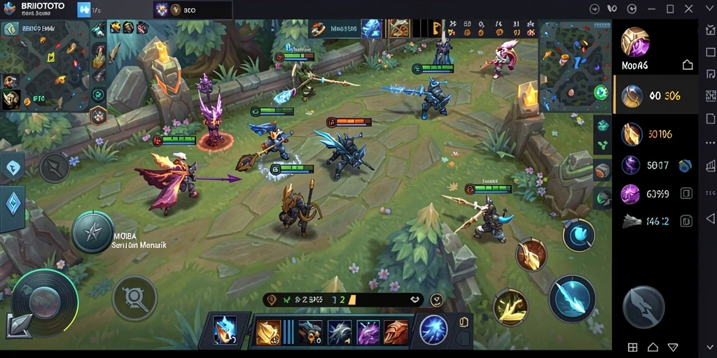 Screenshot gameplay BRIOTOTO dengan aksi seru dan karakter unik.
