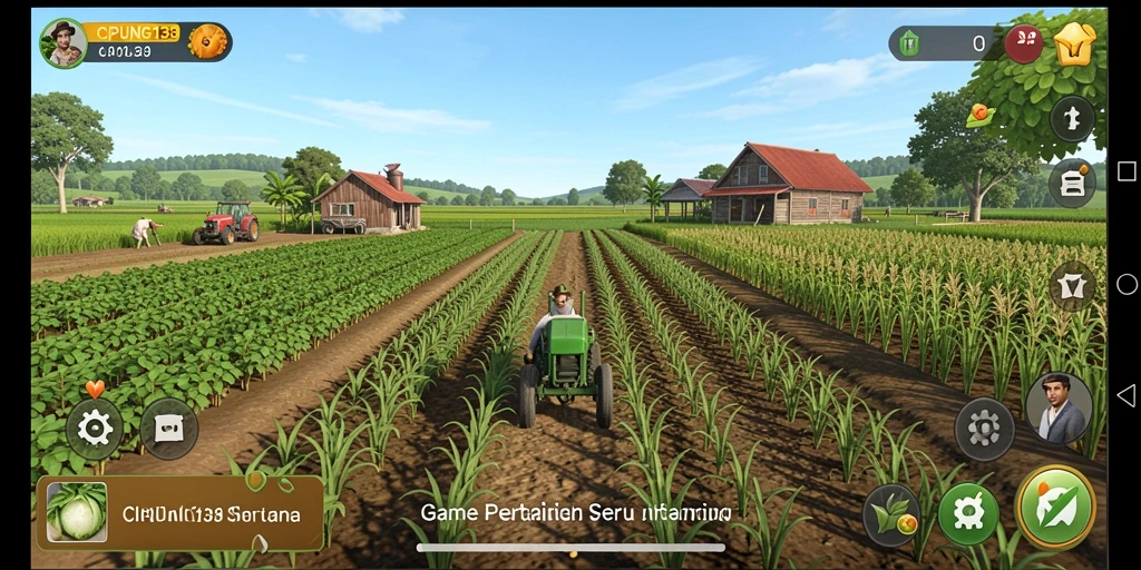 Screenshot utama CIPUNG138 menunjukkan gameplay seru bertani dan berkebun.