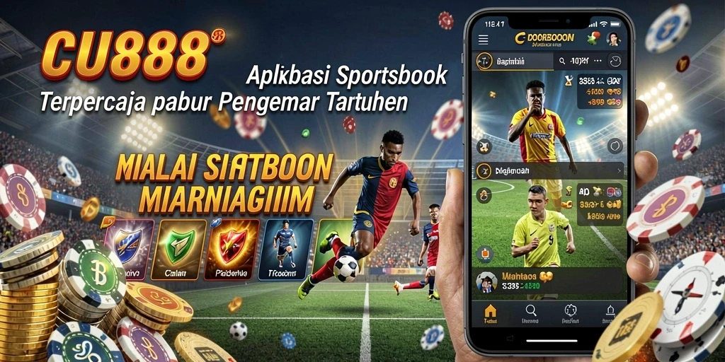 Screenshot utama CU888 dengan tampilan taruhan olahraga yang menarik.