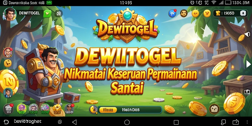 Tampilan permainan DEWITOGEL yang ceria dan menarik.
