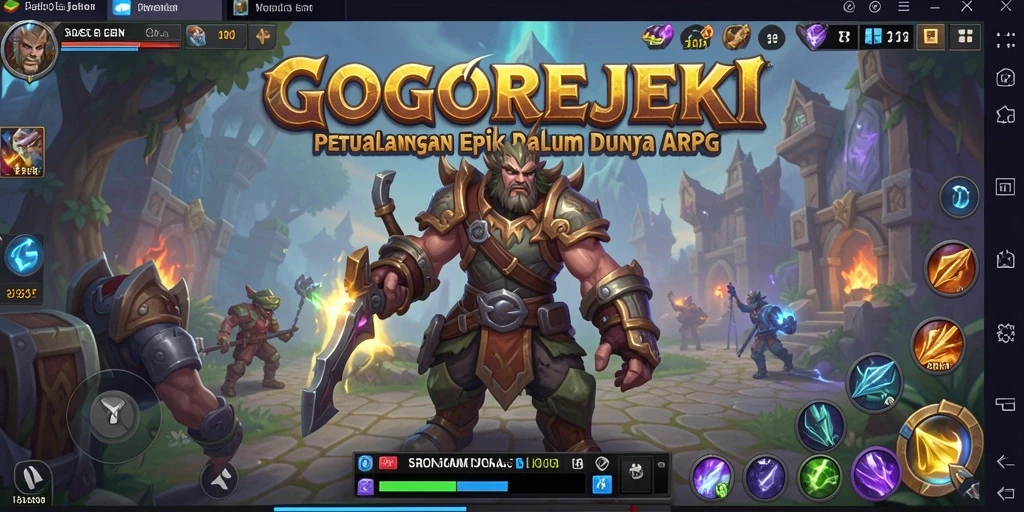 Tampilan gameplay menegangkan dalam GOGOREJEKI dengan karakter beraksi melawan monster.