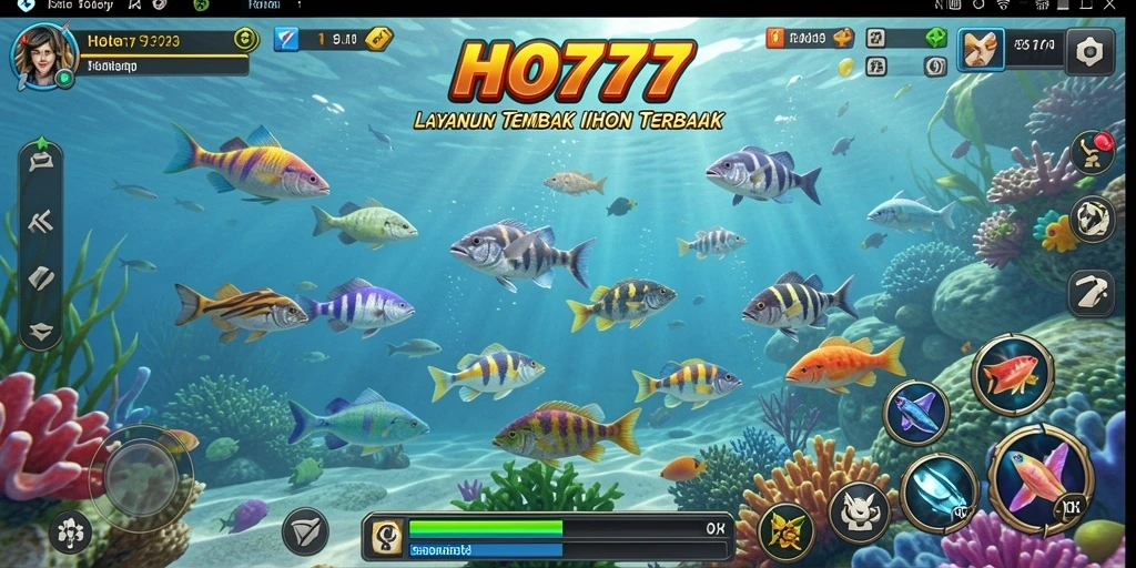 Tampilan gameplay penuh warna dari Tembak Ikan HO777.