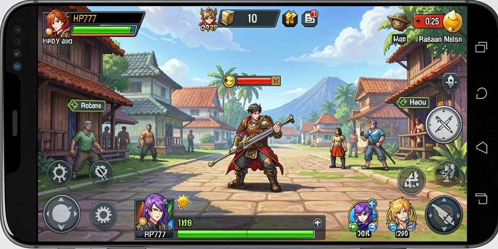 Tampilan gameplay HP777 dengan elemen Idle yang menarik.