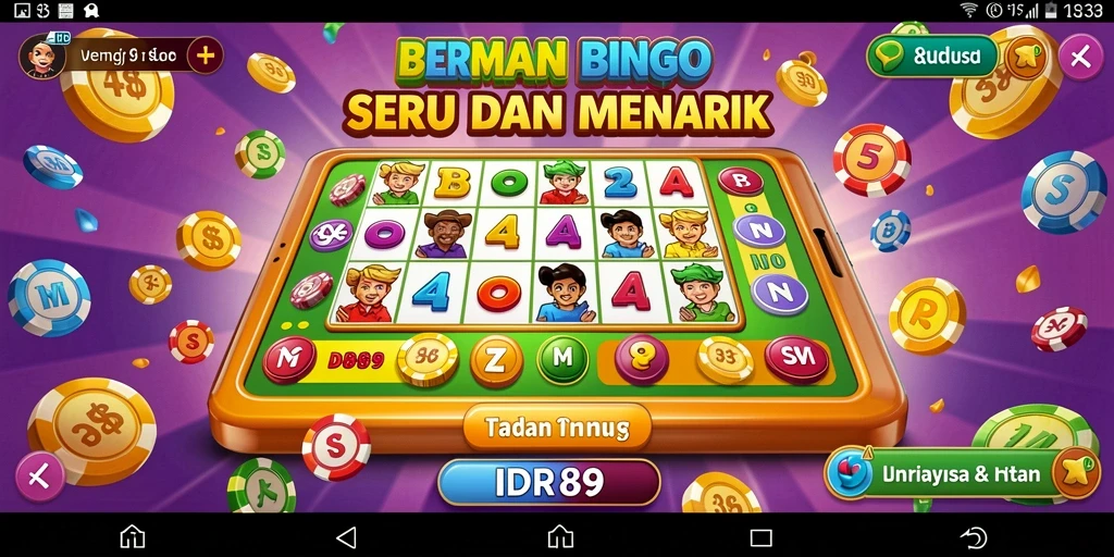 Tampilan gameplay seru IDR89 dengan suasana Bingo yang mengasyikkan.