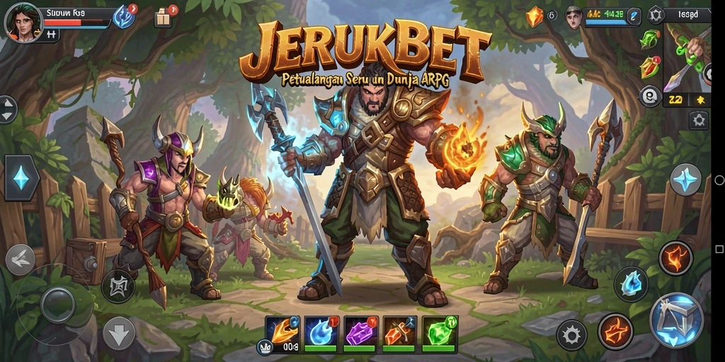 Tampilan menakjubkan dari gameplay JERUKBET yang penuh aksi.
