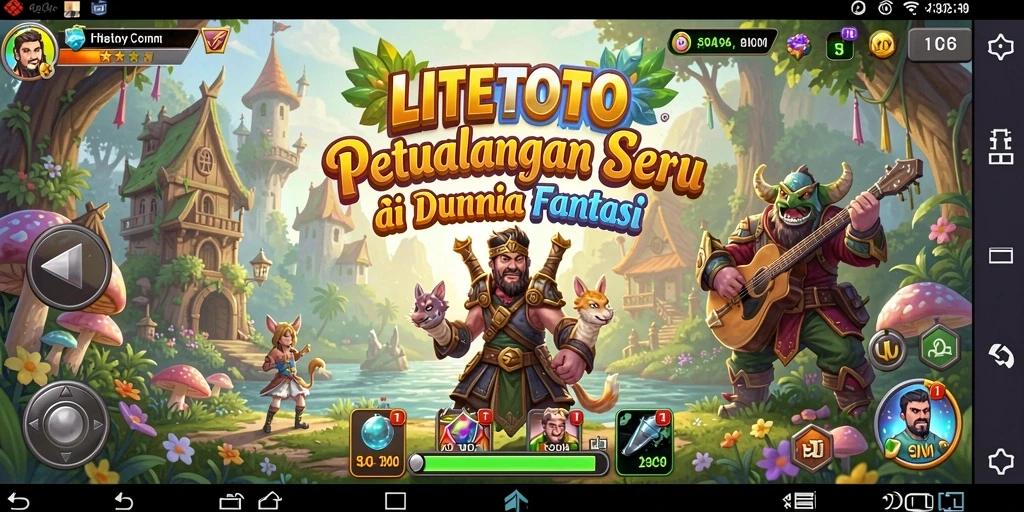 Tampilan gameplay LITETOTO yang menakjubkan dan penuh petualangan.