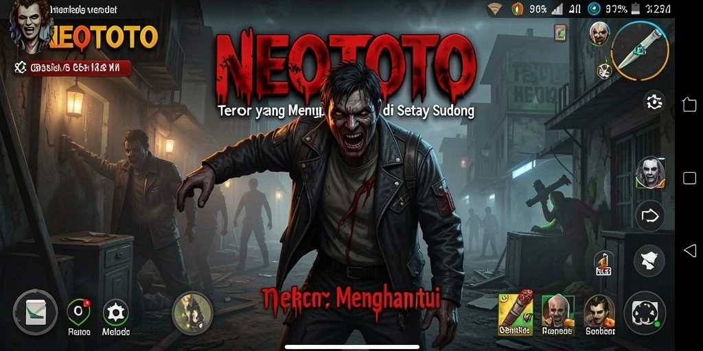 Tangkapan layar gameplay NEOTOTO yang menampilkan momen menyeramkan.