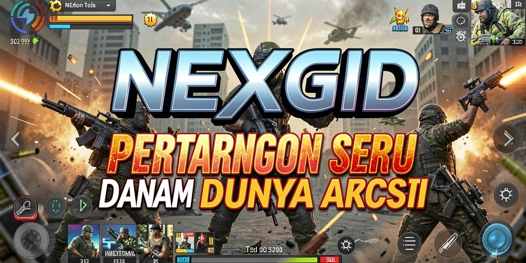 Tampilan gameplay seru dalam NEXGID dengan aksi mendebarkan.