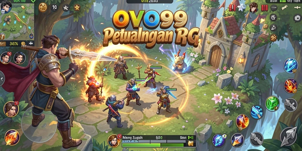 Screenshot OVO99 menampilkan aksi seru dalam gameplay RPG yang menarik.