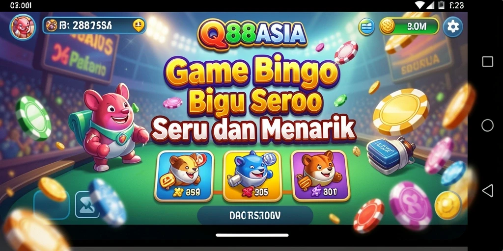 Gameplay menarik di QQ88ASIA saat bermain Bingo dengan teman.