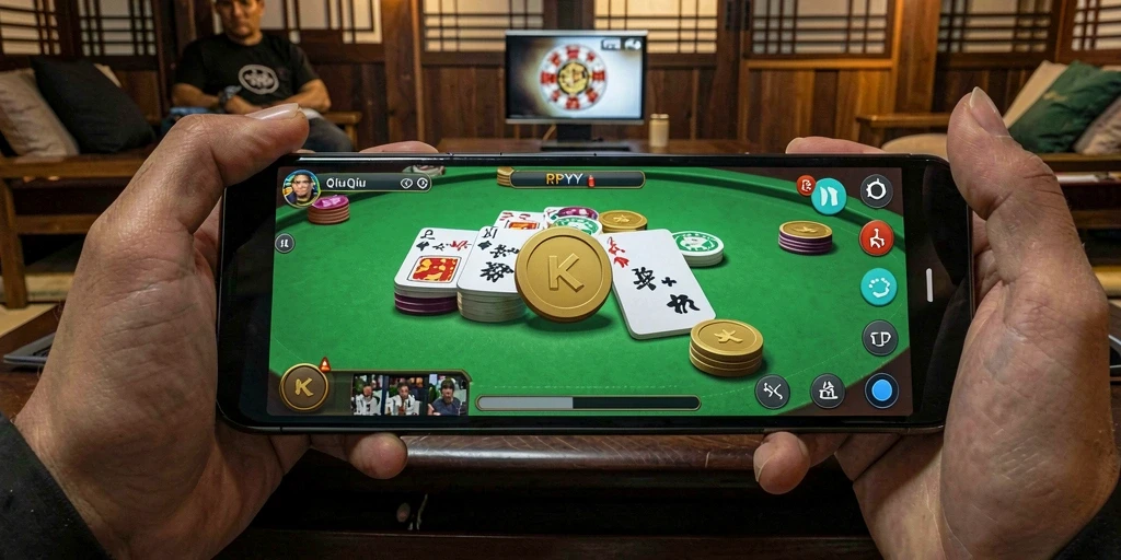 Screenshot dari gameplay QiuQiu yang menampilkan keseruan permainan.