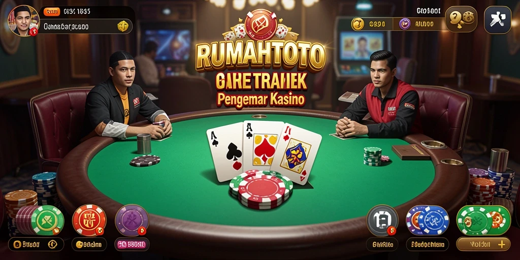 Gameplay seru RUMAHTOTO dengan pemain poker berkompetisi.