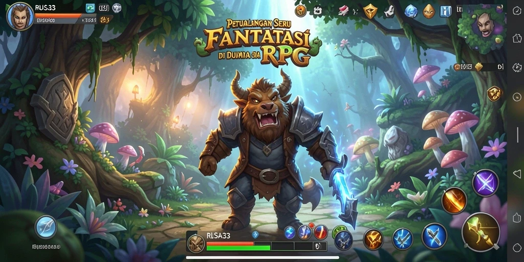 Gameplay menakjubkan dalam dunia RPG yang penuh petualangan.