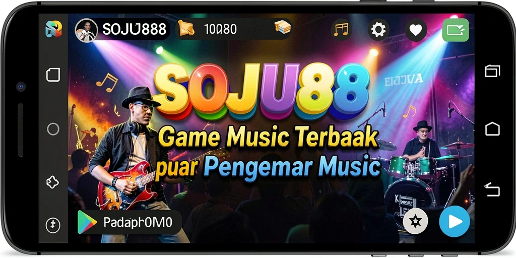 Tangkapan layar utama SOJU88 menampilkan pengalaman gameplay musik yang menarik.