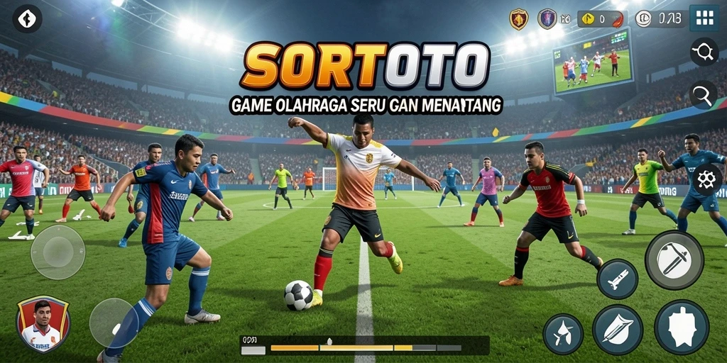 Gameplay SORTOTO dengan berbagai cabang olahraga yang menarik.