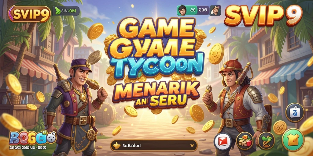 Tampilan gameplay <strong>SVIP9</strong> menunjukkan pengelolaan bisnis yang seru dan menantang.