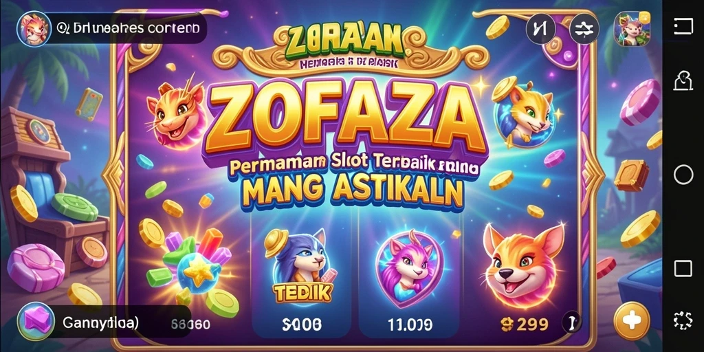 Screenshot gameplay ZOFAZA yang menampilkan momen seru di mesin slot.